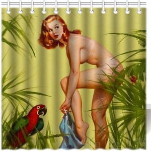 Rideaux de douche Beauf | Vintage Femme Sexy